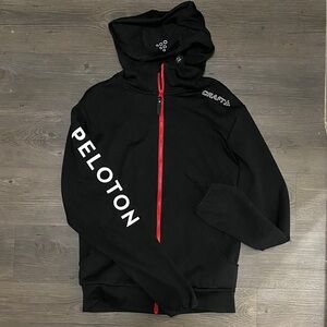 Peloton x Craft Black Jacket with Red Accents